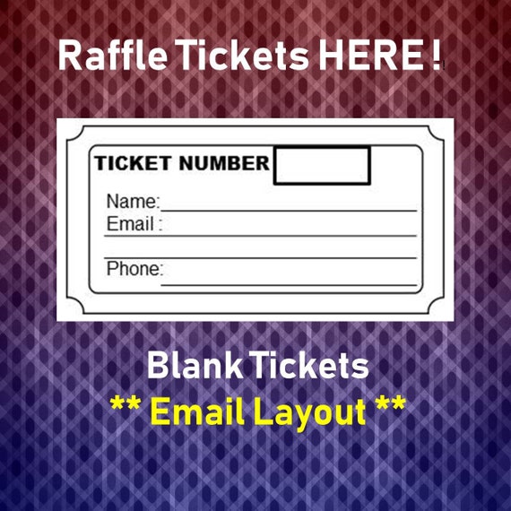 raffle ticket template 8 blank raffle tickets per page party etsy australia