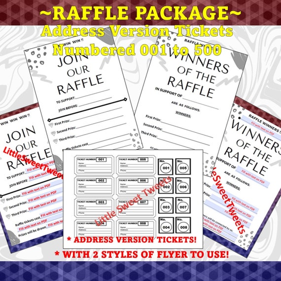 2 Part Raffle Paper Blank Raffle Ticket Paper
