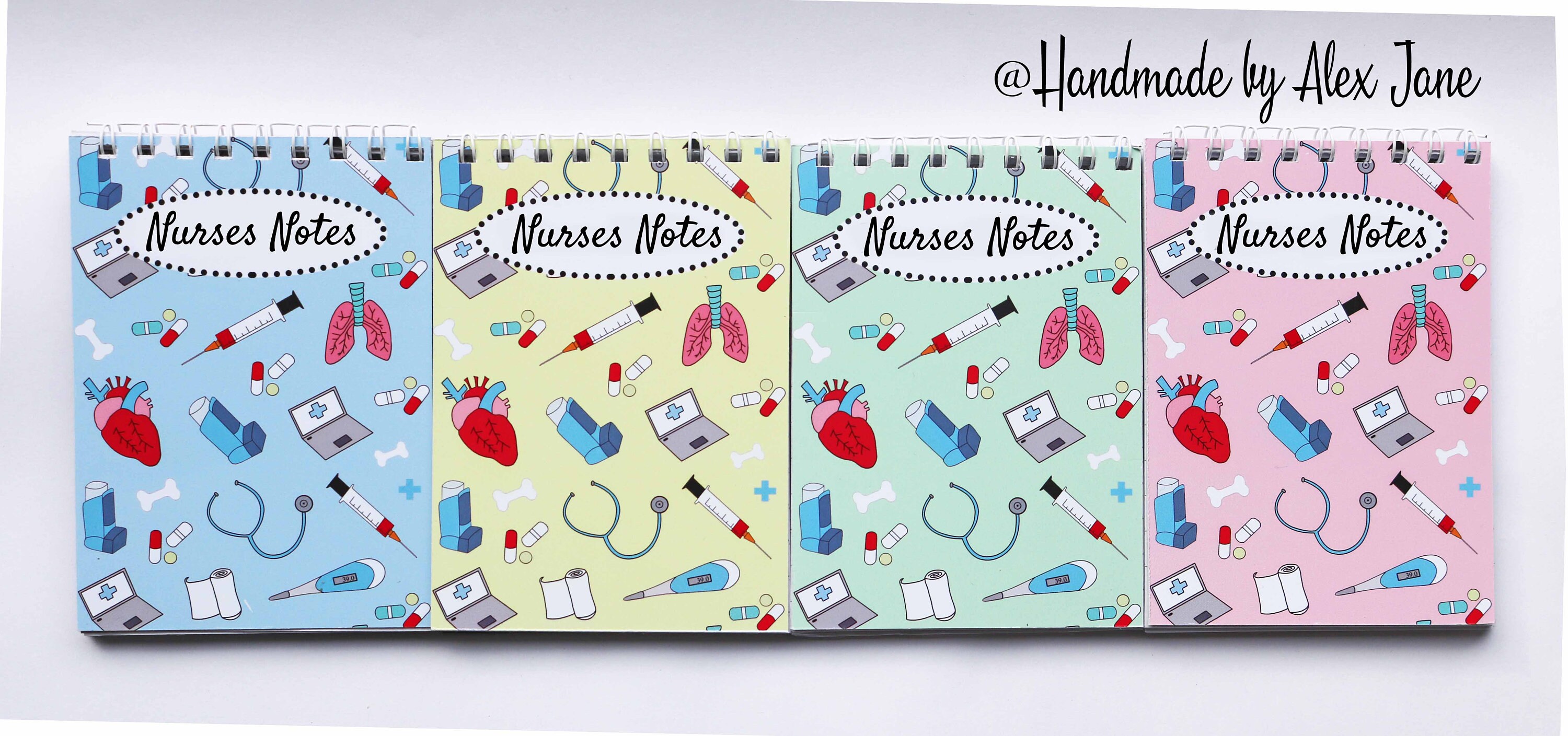 Pack of 4 x Nurse notebook pocket size notepad student Etsy