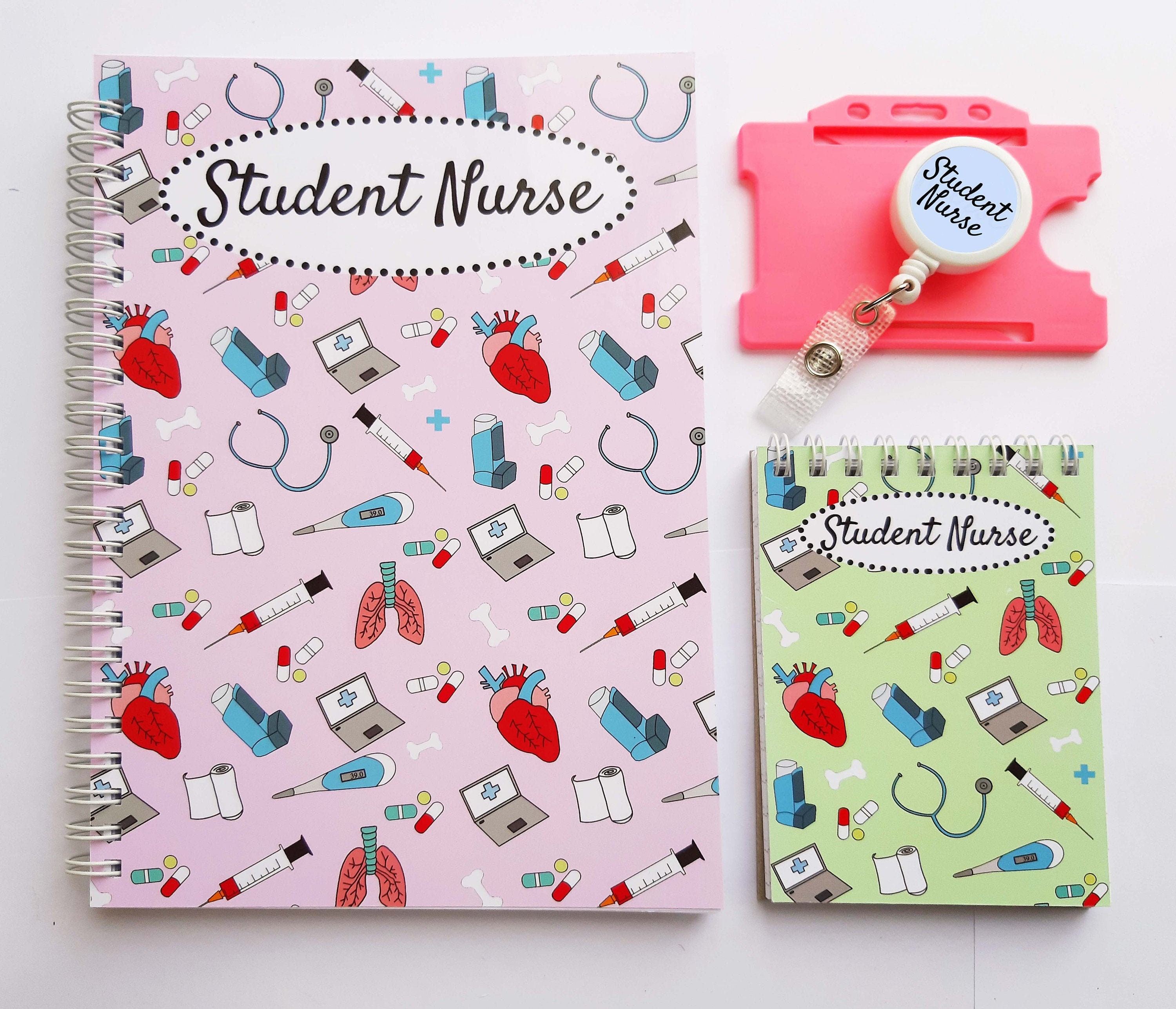 Nurse and Student Nurse stationery set inc A5 and pocket Etsy