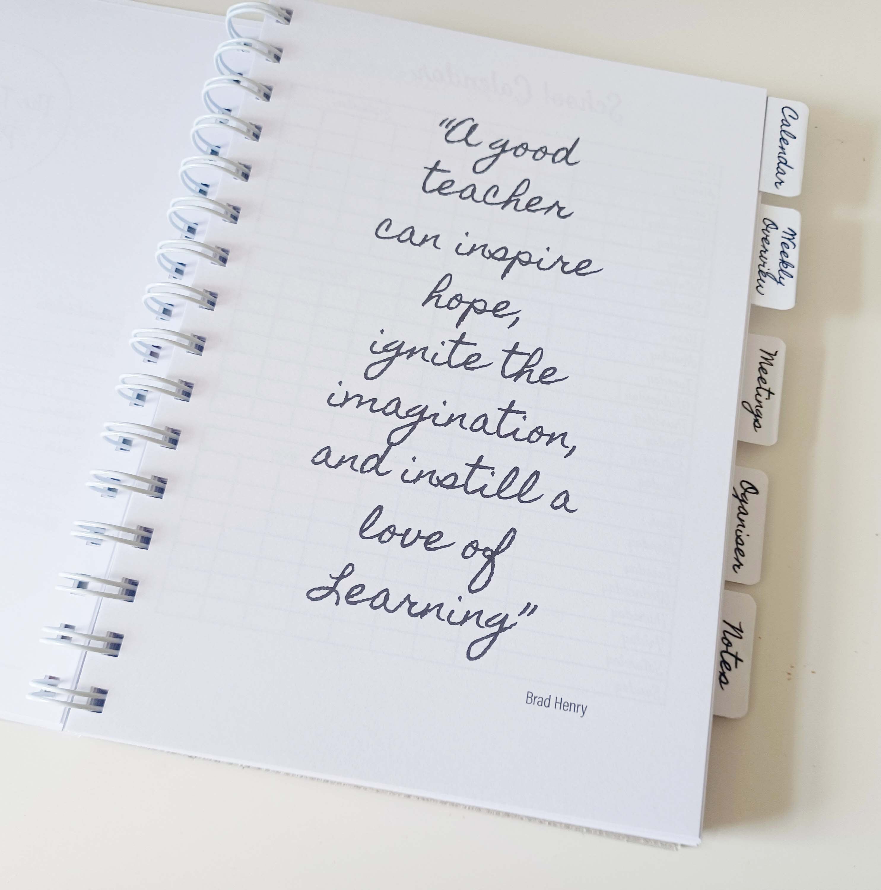 Personalised Teacher Planner / Lesson Plan Undated A5 Diary Etsy UK