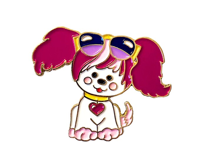 Retro 80s Poochie Inspired Enamel Pin - Lapel Pin - Hat Pin - 80s ...