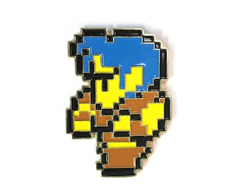 Retro 80s Final Fantasy 1 NES Inspired 8-Bit Enamel Pin | Thief | Lapel Pin | Retro Video Game | 80s Nostalgia