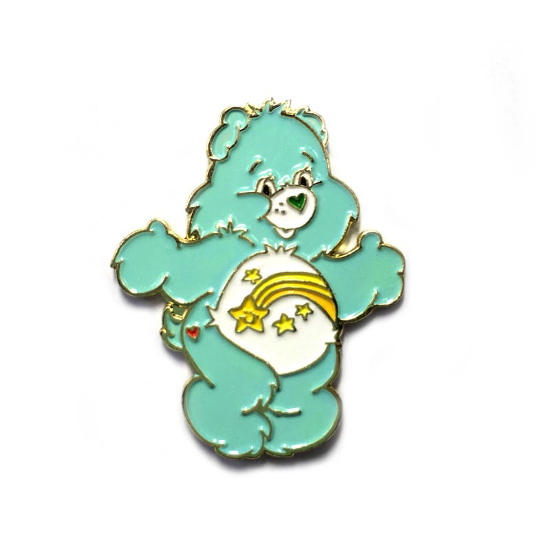 blue care bear with shooting star