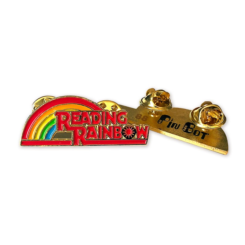 Reading Rainbow Enamel Pin 80s Nostalgia Pin Retro Pin Pin Badge Rainbow Pin Hat Pin Lapel Pin 90s Nostalgia Pin Vintage Pin