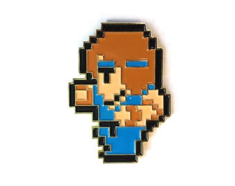 Retro 80s Final Fantasy 1 NES Inspired 8-Bit Enamel Pin | Black Belt | Lapel Pin | Retro Video Game | 80s Nostalgia