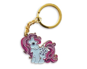 Retro 80s Pony Keychain!  Nostalgia in the form of a keychain, great for kids of all ages!