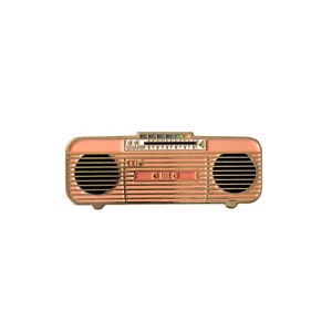 Retro 80s Boombox Enamel Pin | Cassette Recorder and Radio Pin | 6 Colors Available!