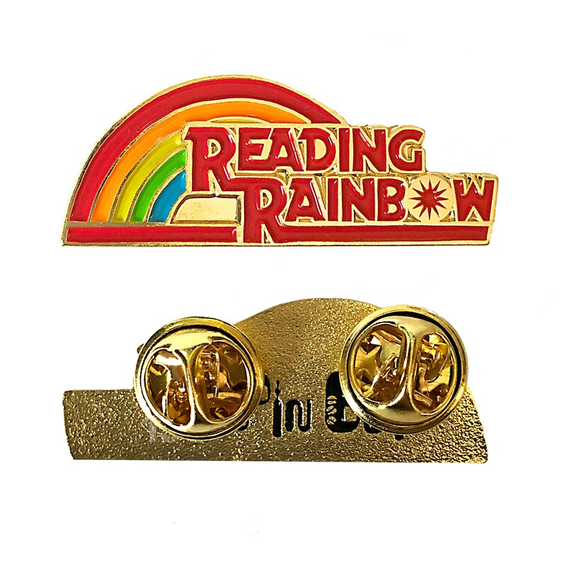 Reading Rainbow Enamel Pin 80s Nostalgia Pin Retro Pin Pin Badge Rainbow Pin Hat Pin Lapel Pin 90s Nostalgia Pin Vintage Pin