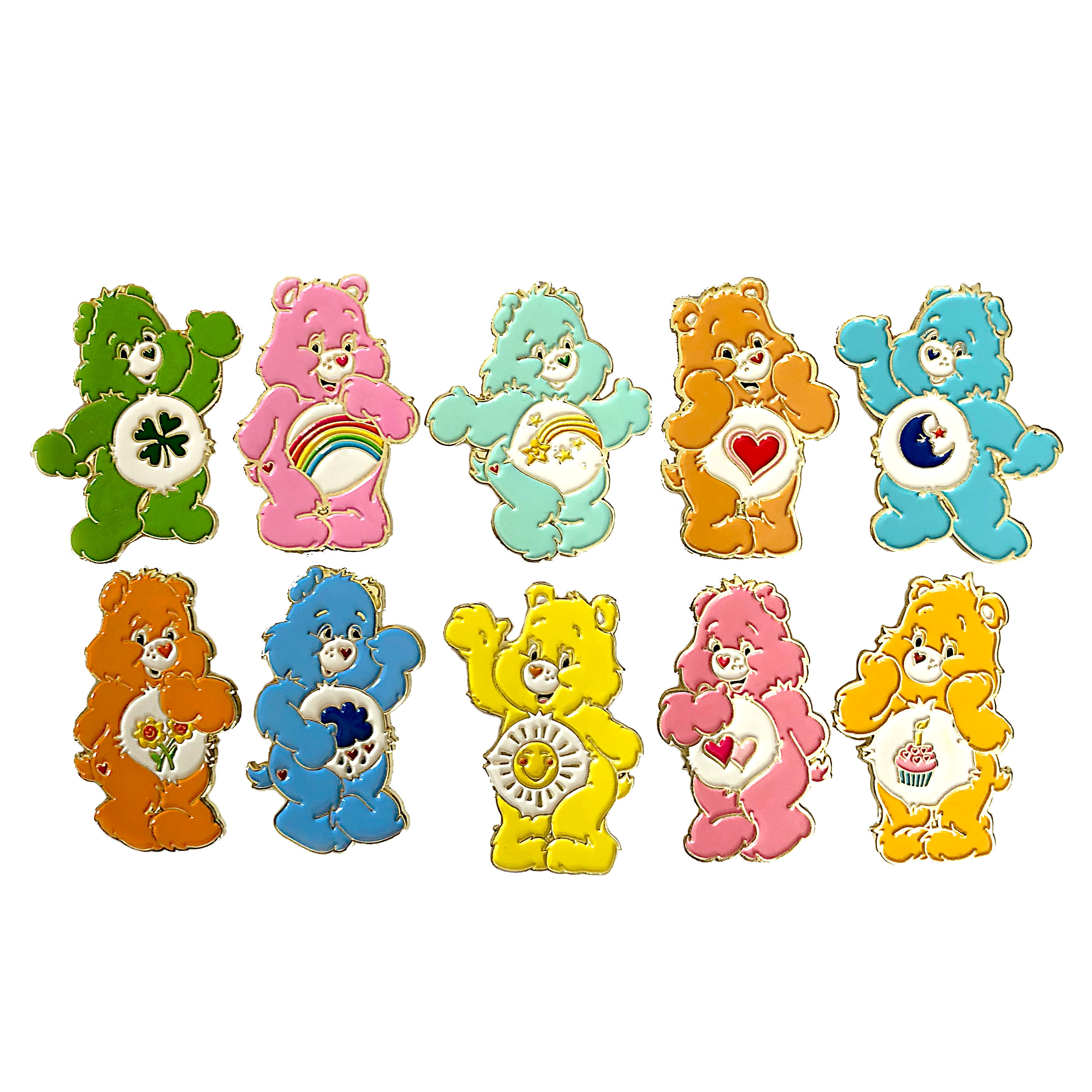 Care Bear Enamel Pin Set of 10 ALL Original Care Bears Etsy