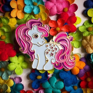 Retro 80s Pony Enamel Pin 6 Variations Available image 6