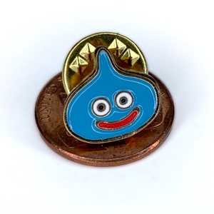 Retro 80s Tiny Slime Inspired Enamel Pin | 80s Video Game Nostalgia | Retro Video Gamer | Vintage Pin | This thing is TINY!
