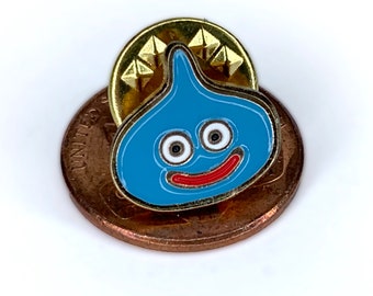 Retro 80s Tiny Slime Inspired Enamel Pin | 80s Video Game Nostalgia | Retro Video Gamer | Vintage Pin | This thing is TINY!