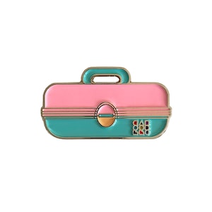 Retro 80s/90s Caboodles Makeup Case Inspired Enamel Pin | 80s and 90s Nostalgia | 6 Colors Available!