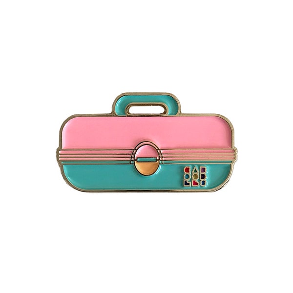 Retro 80s/90s Caboodles Makeup Case Inspired Enamel Pin | 80s and 90s Nostalgia | 6 Colors Available!