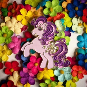 Retro 80s Pony Enamel Pin 6 Variations Available image 4