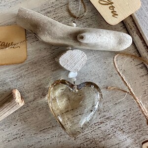 driftwood glass heart gifts