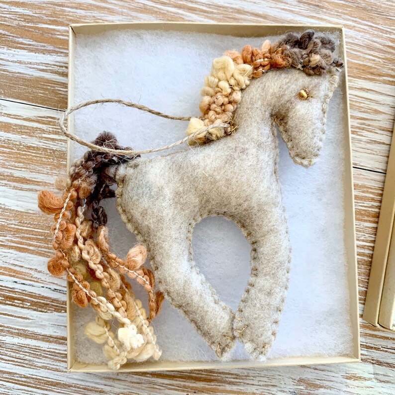 Felt Horse Ornaments | Etsy