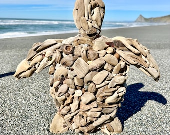 Driftwood sea turtle
