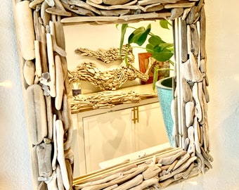 Driftwood accent mirrors