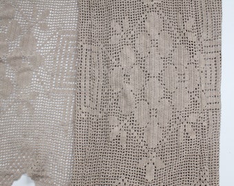 Crocheted Curtains Etsy