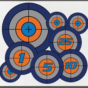 dart gun targets dart gun party game targets party etsy