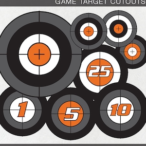 dart gun targets dart gun party game targets party etsy