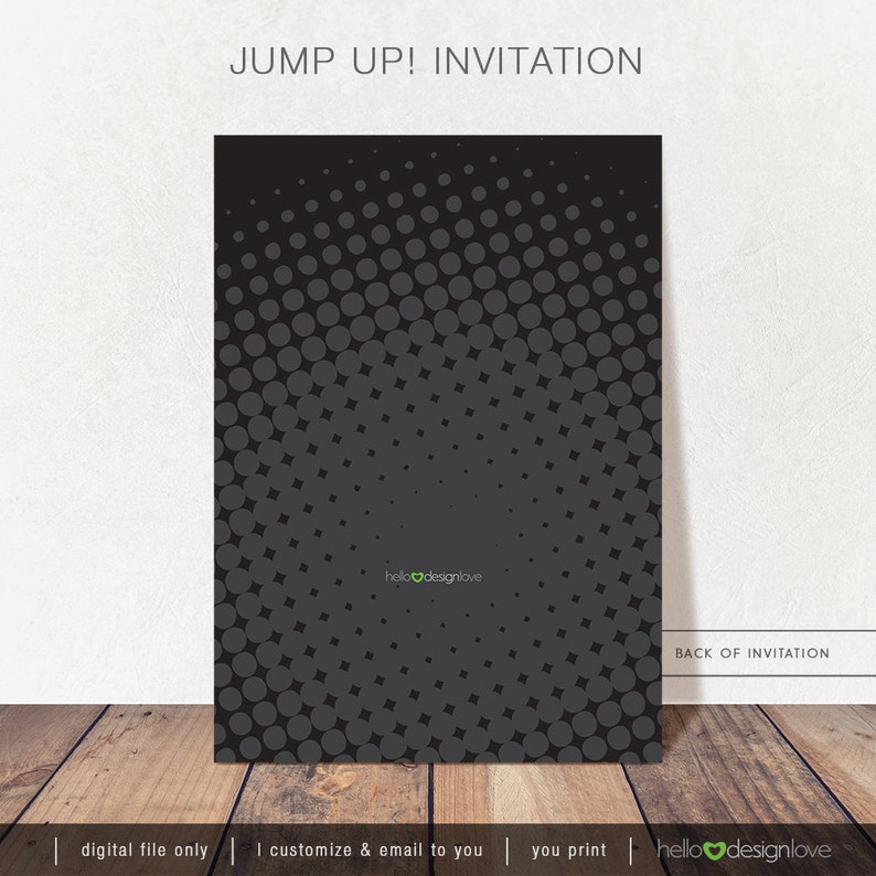 Kid Birthday Green Boys Invite Jumping Party Yellow Black Trampoline Party Jump Printable Party Invitation Bounce House Birthday