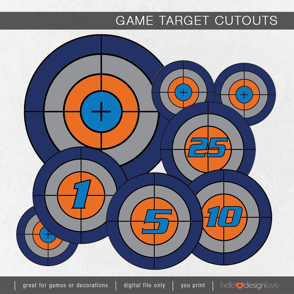 nerf targets etsy