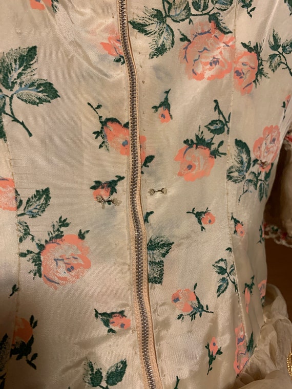 Vintage Dance Costume - Kids Girls 50s Roses Ball… - image 8