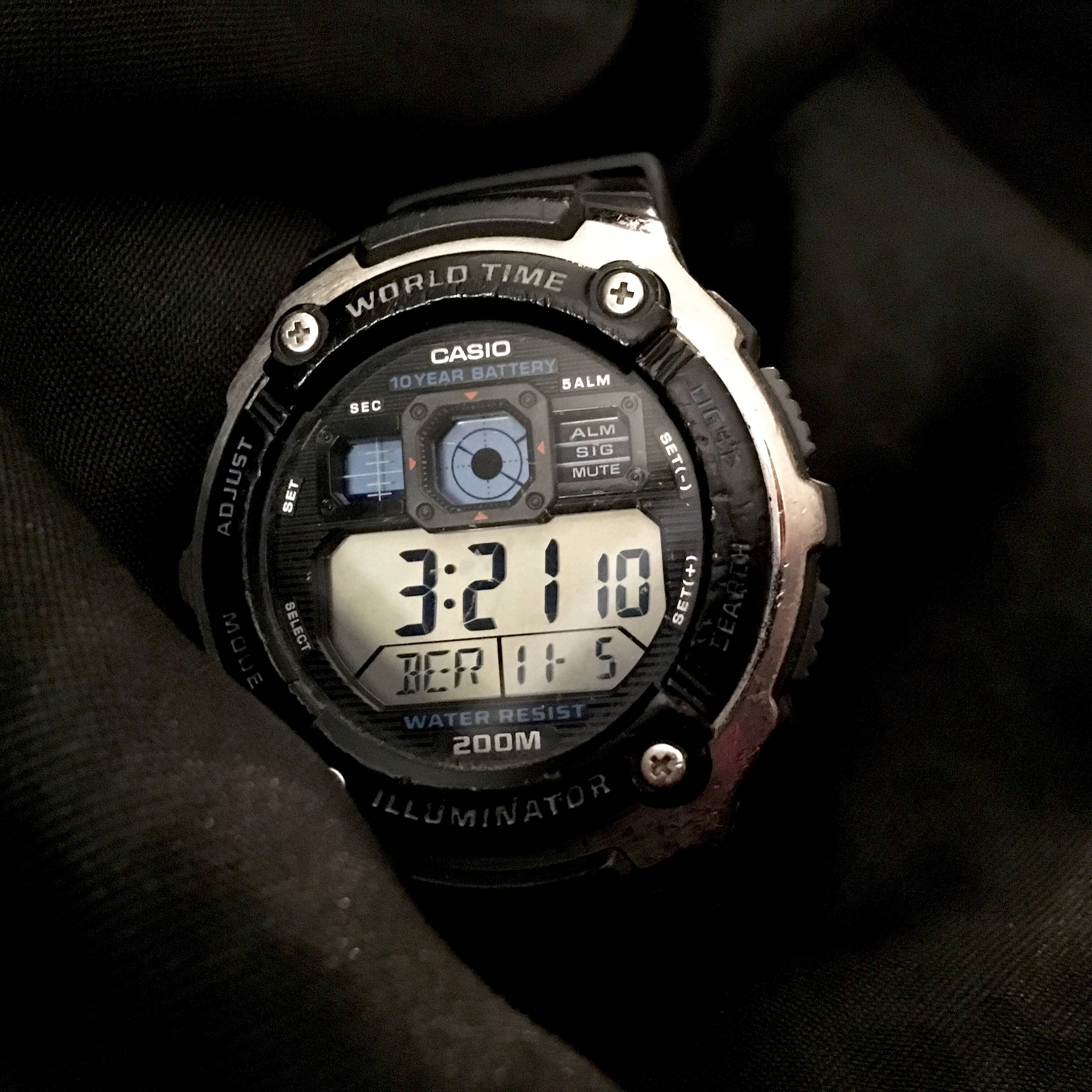 casio illuminator watch battery
