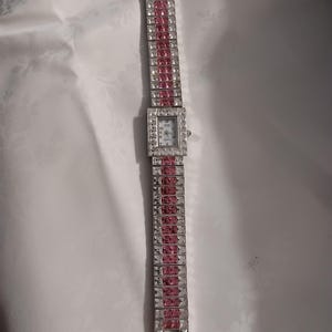Elegant Silver tone Susan’s summers collection Women\'s Bracelet Watch Womans Suzanne Somers SS Wristwatch Rhinestone Silver Tone  main image 4