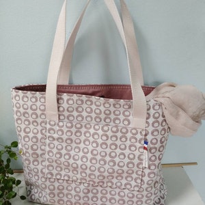 Sac en tissu pour femme, fille, pouvant  servir de cabas ou de sac d'école veronpiocreation sac cabac