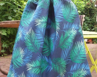 Water-repellent cloth pouchon bag, storage bag, suitcase bag, laundry bag, toy bag, small beach bag, veronpiot palm leaf