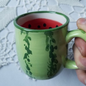 Watermelon Mug: Colorful Fruit Coffee Cup, 16oz