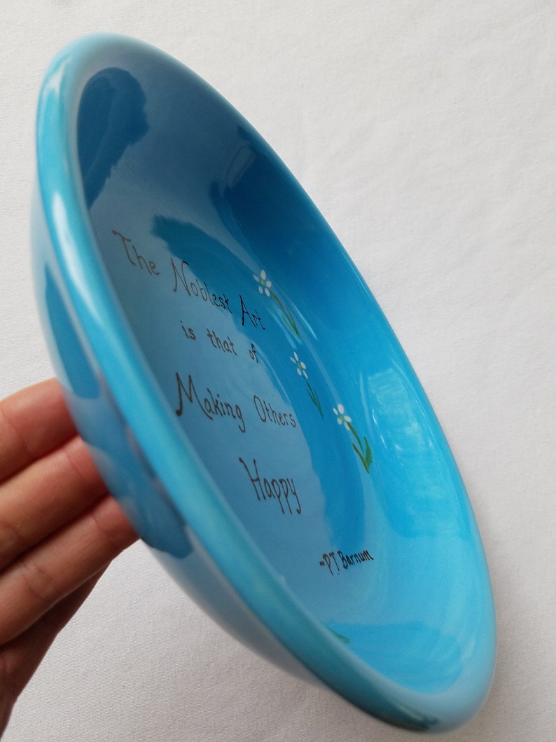 Positive quote plate dinner plate meaningful quote bowl Etsy