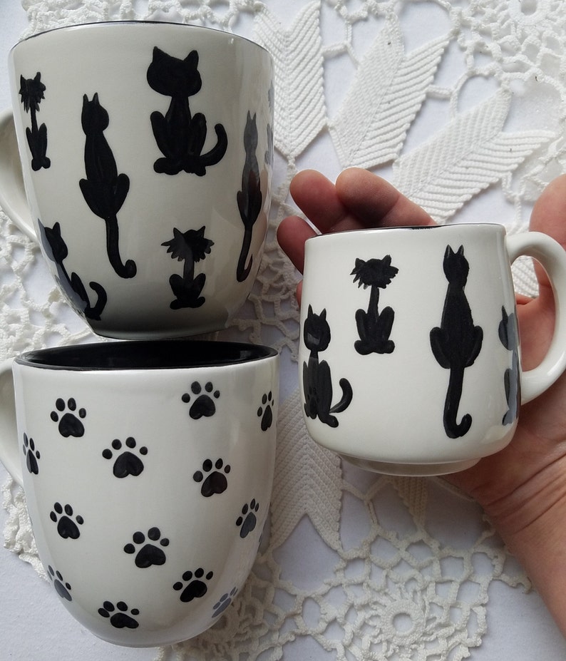 Tazze Gatto Che Si Baciano - Set Da 2 Per Coppie, Regalo Romanticissimo - Foto 7