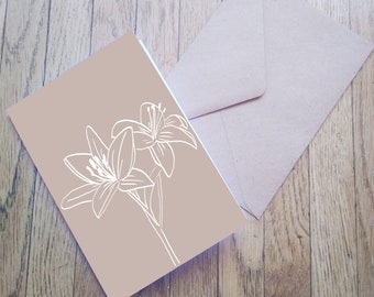 Flower Cards Rust Stationery Floral Art Cottagecore Blank Card Set With Envelopes Stationary Poppy Lillie Sunflower Wild Flower California