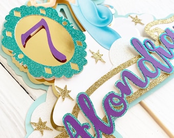 Princess Jasmine, Disney Princess, Jasmine Cake Topper, Disney Birthday, Princess Cake Topper
