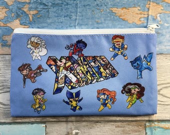 X-Men Cotton Canvas Pencil Case, Makeup Bag