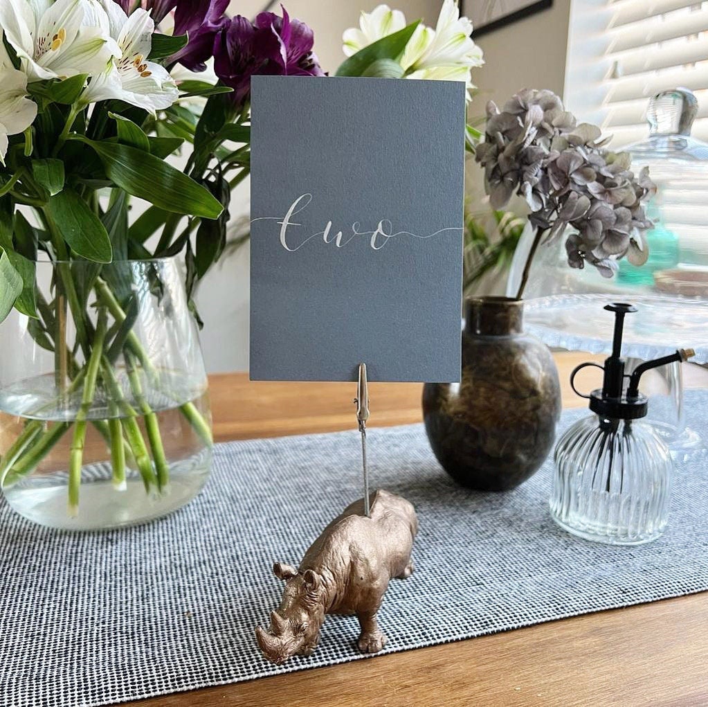 25 personalized rustic wedding table number holders, place card holder