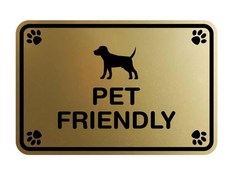 Classic Framed Paws Pet Friendly Wall or Door Sign Etsy