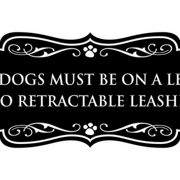 Dogs on Leash Sign Etsy