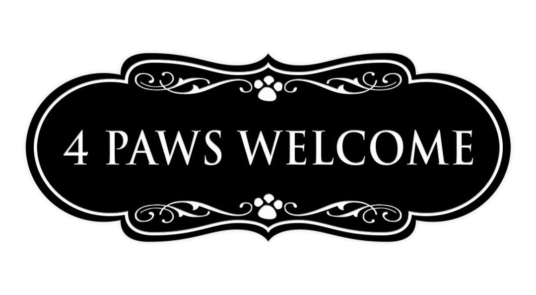 Designer Paws Welcome Wall or Door Sign - Etsy