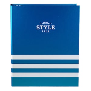 Style File Client Book w/ 50 Client Profile Cards (Mermaid Blue)