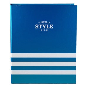 Style File Client Book w/ 100 Client Profile Cards (Mermaid Blue)