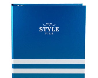 Libro de estilo para clientes con 100 tarjetas de perfil (azul sirena)