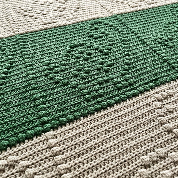 Couverture pour bébé à pompon Dino