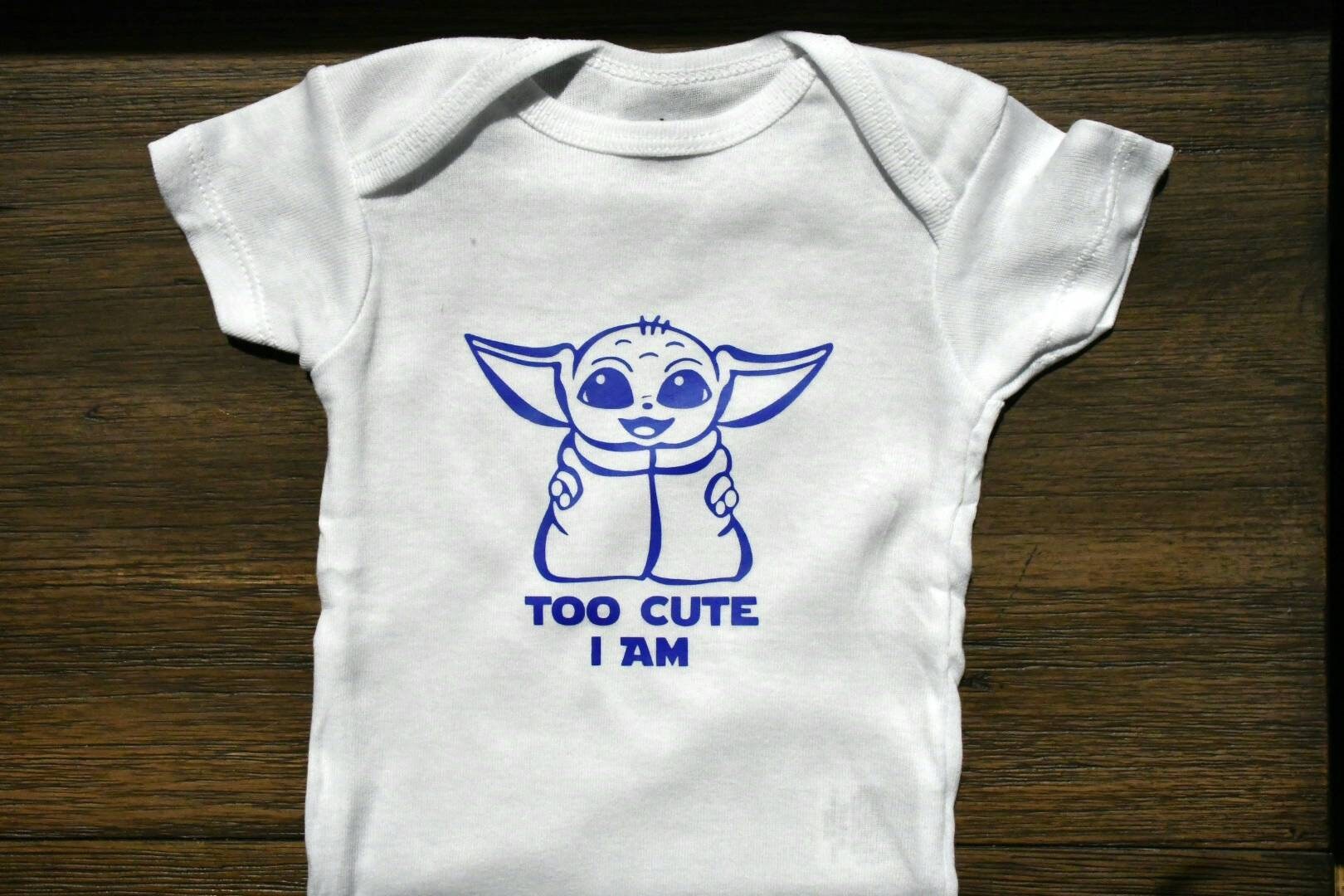 Baby Yoda Onesie Star Wars Onesie Disney Newborn Etsy