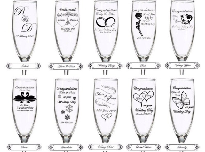 Flûte à Champagne Personnalisé Mariage Pas Cher Flûte à Champagne mariage faveurs personnalisé | Etsy